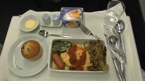 Korean Air A330 Business class. Dinner & Breakfast - YouTube