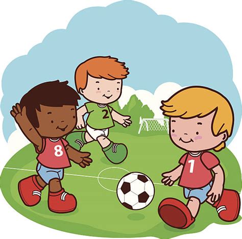 Cartoon Soccer Players Clip Art, Vector Images & Illustrations - iStock