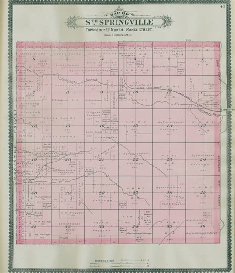 South Springville in 1889 | Springville Township