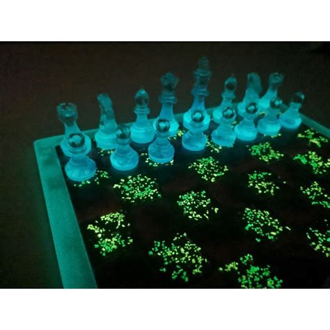 Glow in the Dark Chess Set - Galaxy Violet + | Shopee Malaysia