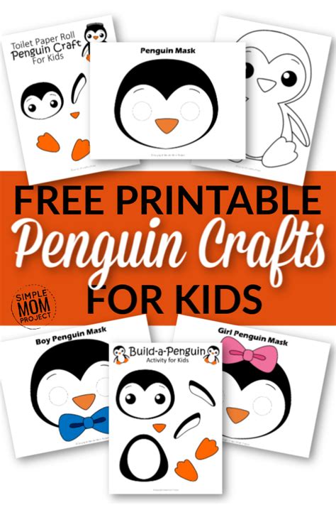 Cute Penguin Craft Template