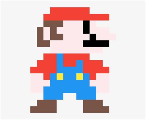 Mario Pixel Art - 8 Bit Mario PNG Image | Transparent PNG Free Download ...