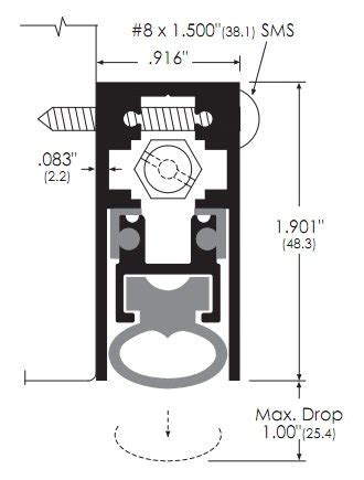 Automatic Soundproof Door Bottom | High Quality, Heavy Duty | TM ...