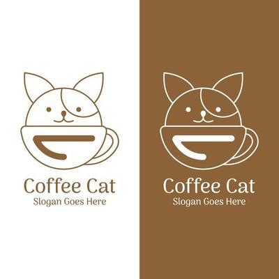 Cat Cafe Logo Vector Art, Icons, and Graphics for Free Download