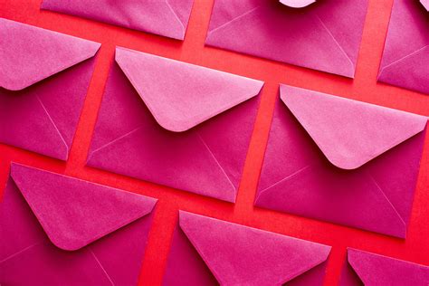 Photo of Rows of pink envelopes | Free christmas images