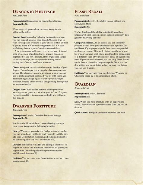 One DnD: Adapted Feats - 5e feats with the design criteria of One DnD : r/DnDHomebrew