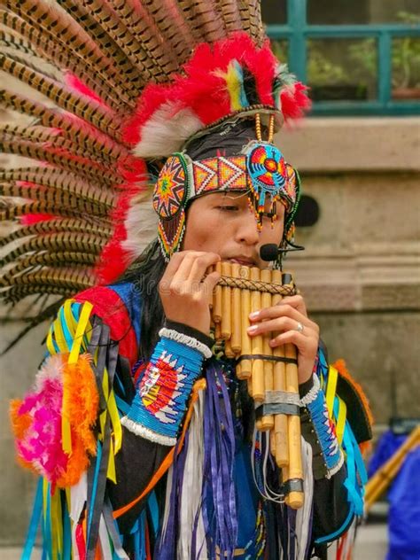 Quito, Ecuador, September 29, 2019: Music Indigenous Street Performers ...