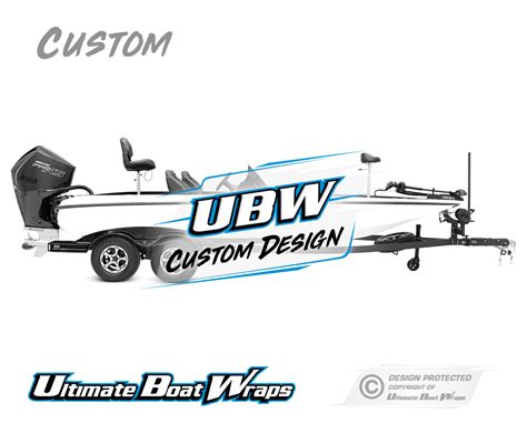 Custom Design Fiberglass Fishing Boat Wrap - Ultimate Boat Wraps