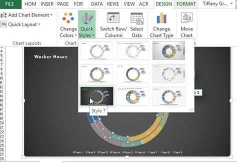 Modern Donut Chart Template for Excel