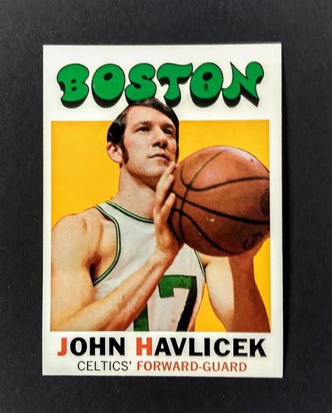 John Havlicek, Topps NBA Trading Card! Authentic Vintage 71-72! John ...