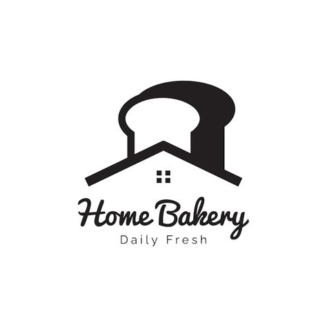 Premium Vector | Home Bakery logo design template