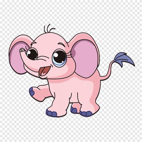 Pink Animated Baby Elephant