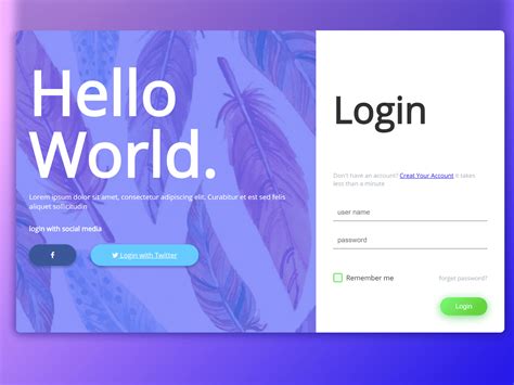 65+ Login Page in HTML with CSS Code Sample Simple to Difficult — CodeHim