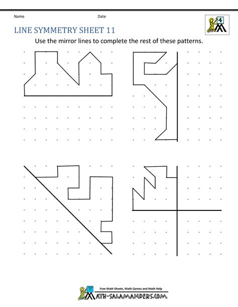 Symmetry Worksheets