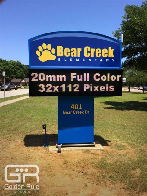 School Marquee Signs | LED School Signs | Golden Rule Signs