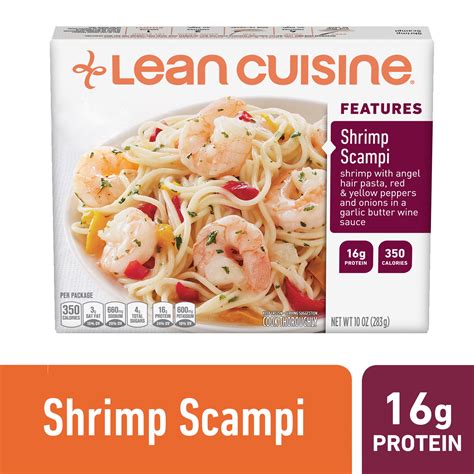 Lean Cuisine Features Shrimp Scampi Frozen Meal 10 oz. - Walmart.com ...