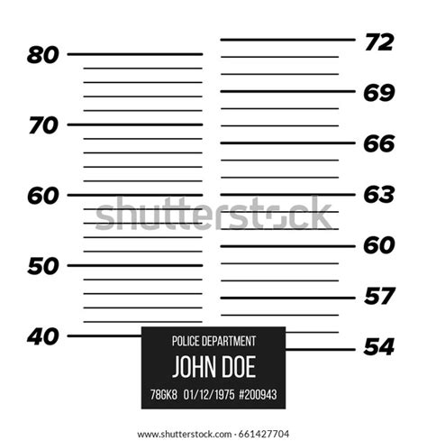 Police Mugshot Vector Police Lineup Isolated Stock Vector (Royalty Free ...