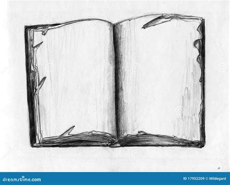 Old Book - Pencil Sketch Royalty Free Stock Images - Image: 17952209