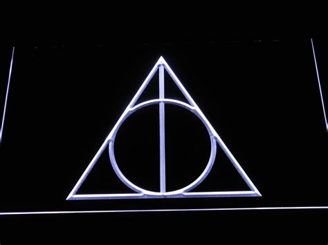 Harry Potter Deathly Hallows Logo LED Neon Sign | Neon signs, Led neon signs, Harry potter
