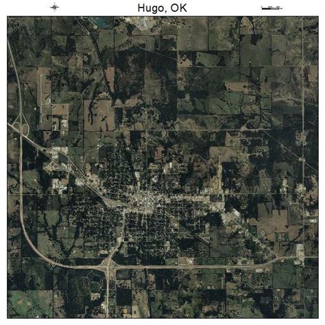 Aerial Photography Map of Hugo, OK Oklahoma