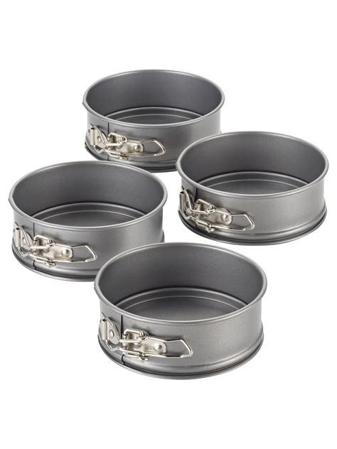 Cake Boss Mini Springform Cake Tins, Set of 4 at John Lewis & Partners