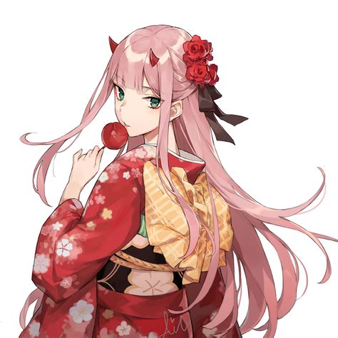 Yukata Zero Two : DarlingInTheFranxx | Darling in the franxx, Zero two, Anime kimono