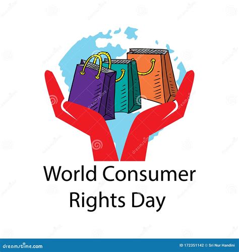 World Consumer Rights Day Concept Stock Vector - Illustration of right, international: 172351142