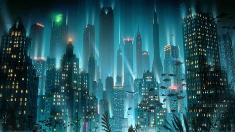 4K, city, underwater, 2019 (Year), video game art, artwork, Christopher Balaskas, Rapture ...