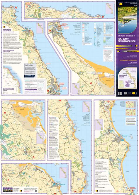 Northumberland Coast Path & Berwickshire Coastal Path Map