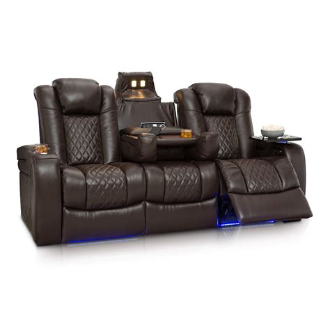 Seatcraft Anthem Home Theater Seating - Top Grain Leather - Power ...