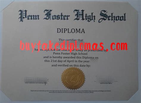 Penn Foster High School Fake Diploma | Buy Fake Diplomas, High School, College, Degrees, Fake ...