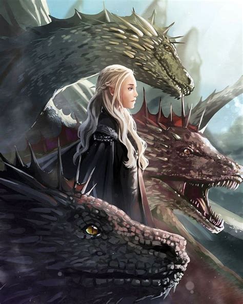 Daenerys Targaryen And Dragons