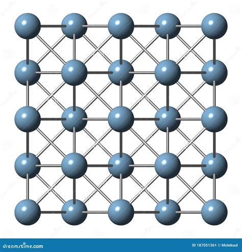 Aluminium Aluminum Metal, Crystal Structure. Royalty-Free Stock Photo ...