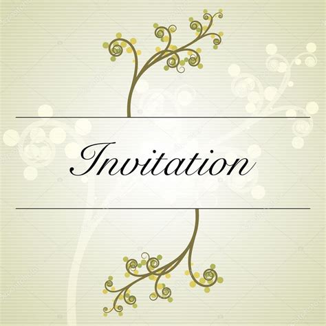 Invitation Template — Stock Vector © VolsKinvols #6990434