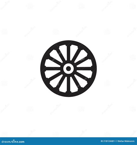 Wagon wheel stock vector. Illustration of abstract, circle - 218124481