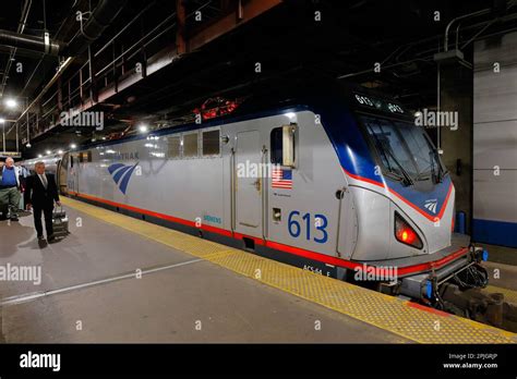 An Amtrak Northeast Regional train at Union Station, Washington DC ...