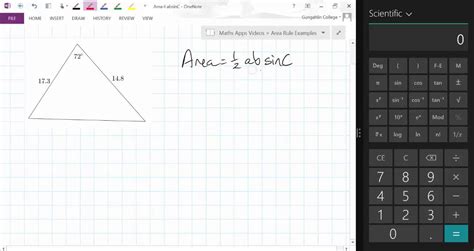 Area of a Triangle Rule - Example 1 of 5 - YouTube