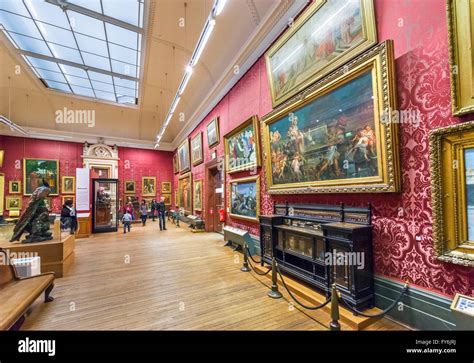 Interior of the Walker Art Gallery, Liverpool, England, UK Stock Photo ...