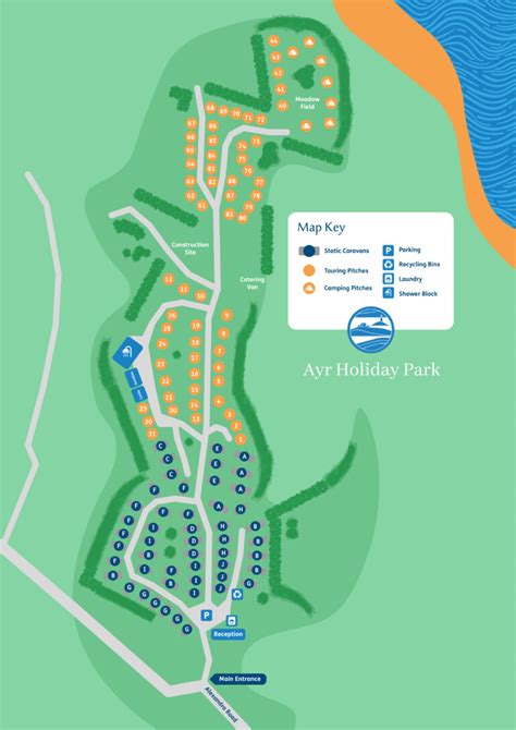 Park Map | Ayr Holiday Park | St Ives | Cornwall