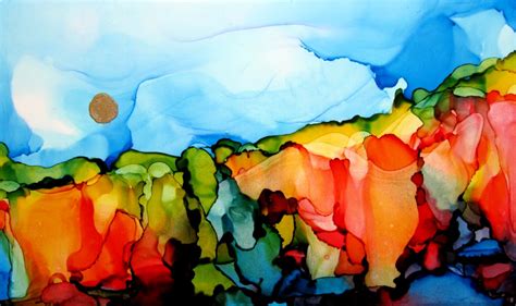 Art & Potatoes: Alcohol Inks on Yupo Paper