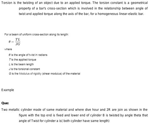 122.What is torsional constant and its formula?