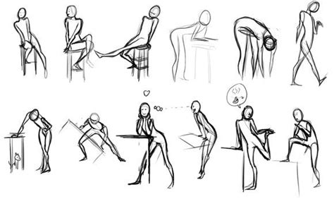 easy gesture drawing poses | Drawing people, Figure drawing, Gesture drawing