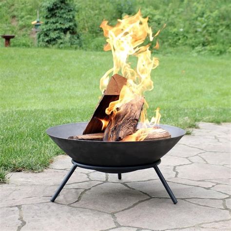 Sunnydaze Decor 22-in W Silver Cast Iron Wood-Burning Fire Pit in the Wood-Burning Fire Pits ...