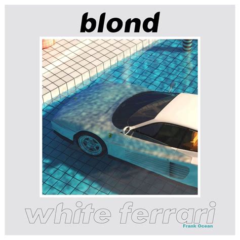 Frank Ocean - White Ferrari song cover | Frank ocean, White ferrari, Album covers