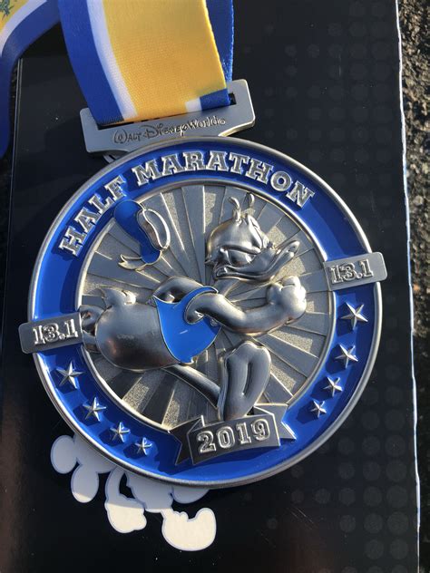 Walt Disney World 2019 Half Marathon Medal. | Half marathon medals ...