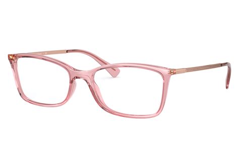 Vogue Eyewear VO5305B Transparent Pink Eyeglasses | Glasses.com® | Free Shipping