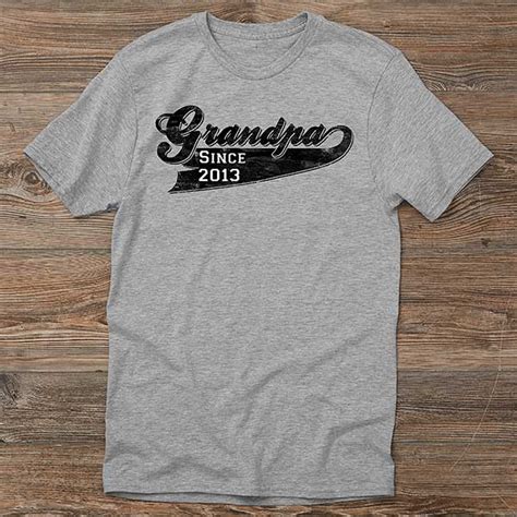 Personalized Grandpa Shirts & Apparel - Grandpa Since