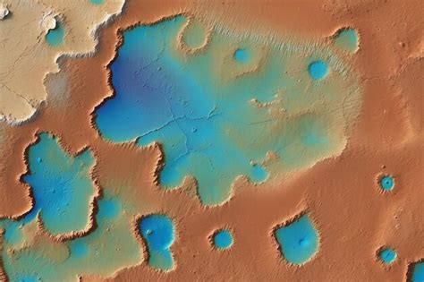 Topography map of mars surface | Premium AI-generated image