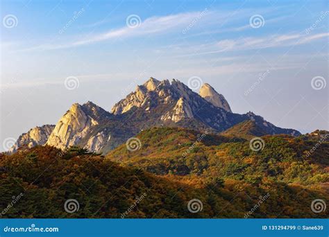 Bukhansan National Park in Autumn Seoul South Korea Stock Image - Image of rays, park: 131294799