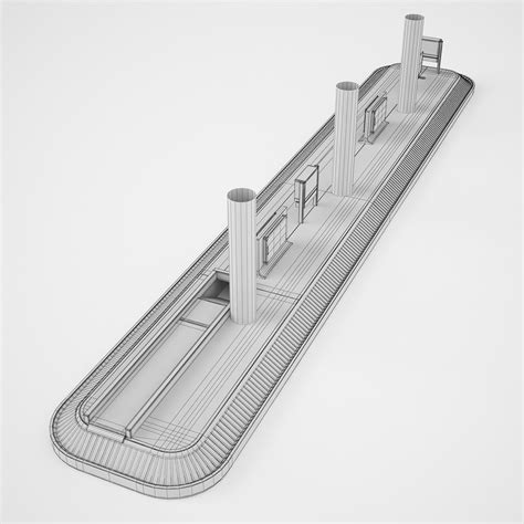 Belt Conveyor Airport Model - TurboSquid 1310200